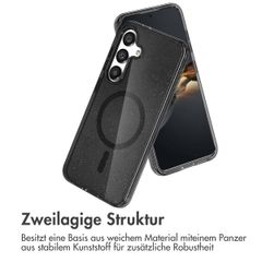 imoshion Sparkle Back Cover mit MagSafe Samsung Galaxy S24 - Glitter Schwarz