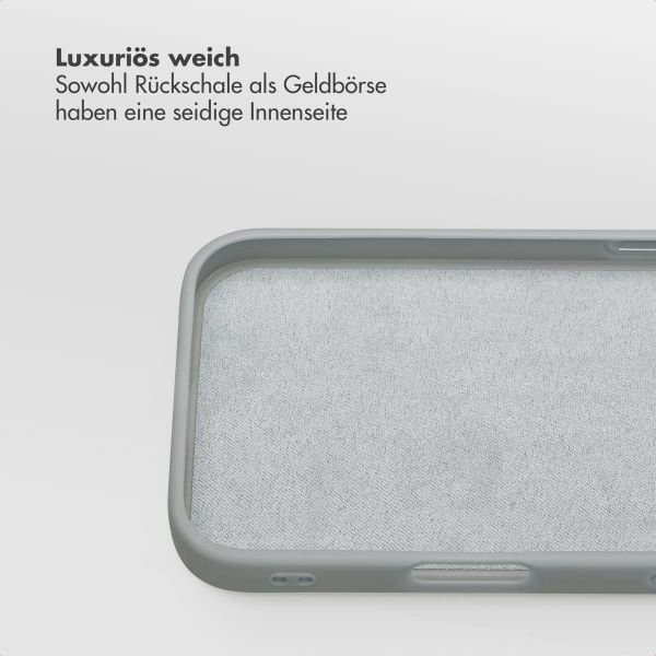 Selencia Olyn Abnehmbare Bookcase mit MagSafe Apple iPhone 16 - Grau