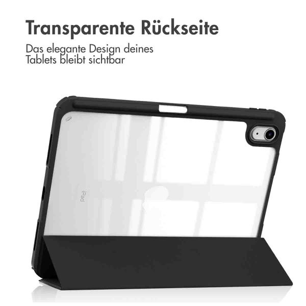 imoshion Trifold Hardcase Klapphülle Apple iPad 11 (2025) 11 Zoll A16 / iPad 10 (2022) 10.9 Zoll - Schwarz
