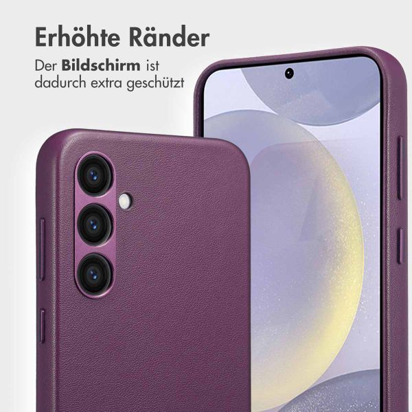 Accezz 2-in-1 Klapphülle aus Leder mit MagSafe für das Samsung Galaxy S24 Plus - Heath Purple