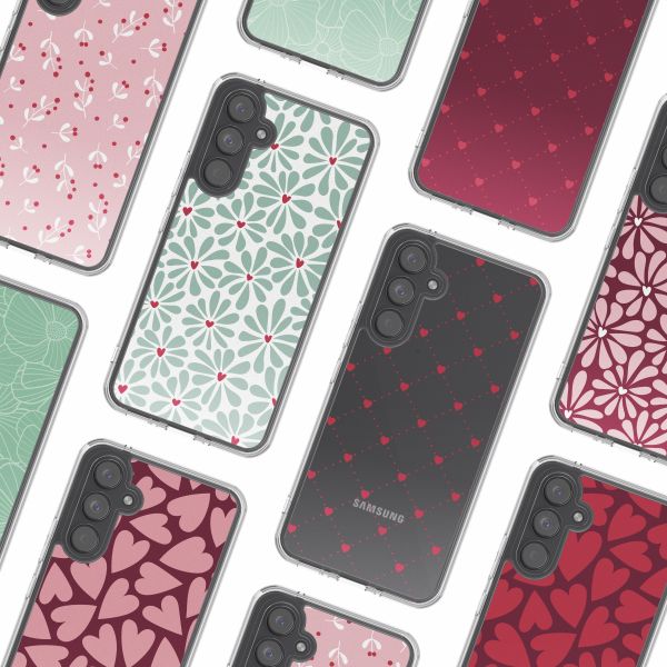 imoshion Design Hülle Samsung Galaxy A54 (5G) - Bloom Love Sage Green