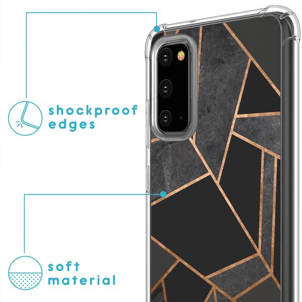 imoshion Design Hülle mit Band für das Samsung Galaxy S20 - Black Graphic