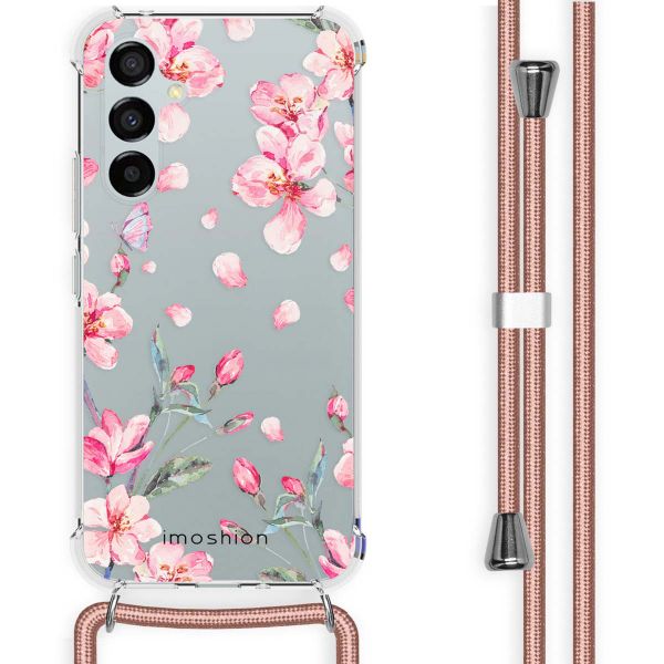 imoshion Design Hülle mit Band für das Samsung Galaxy A54 (5G) - Blossom Watercolor