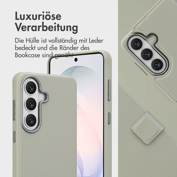 Accezz 2-in-1 Klapphülle aus Leder mit MagSafe Samsung Galaxy S26 - Light Grey