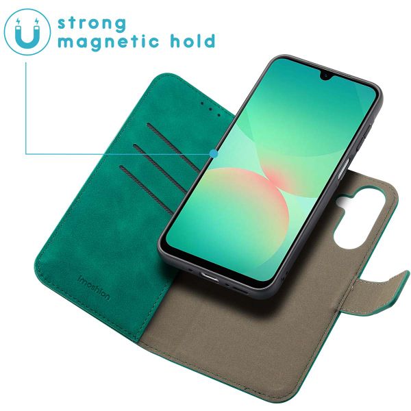 imoshion Entfernbare 2-1 Luxus Klapphülle Samsung Galaxy A26 - Dunkelgrün