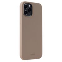 Holdit Silicone Case für das iPhone 12 (Pro) (Pro) - Mocha Brown