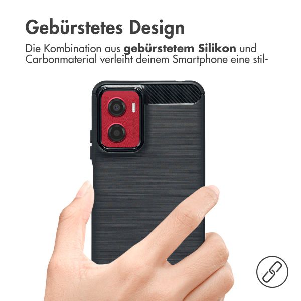 imoshion Brushed Back Cover Motorola Moto G05 / E15 - Schwarz