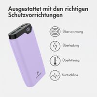 imoshion Powerbank 20.000 mAh - 22,5W Schnellladegerät - USB-C / USB-A - Lila