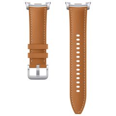 Samsung Original Hybrid Vegan Leather Band für das Galaxy Watch 8 40/44 mm / Classic 46 mm - S/M/L - Camel