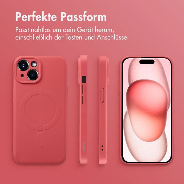 imoshion Color Back Cover mit MagSafe Apple iPhone 15 - Dusty Rose