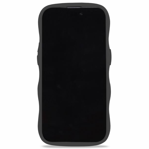 Holdit Wavy Case für das iPhone 15 Pro Max - Black / Mirror