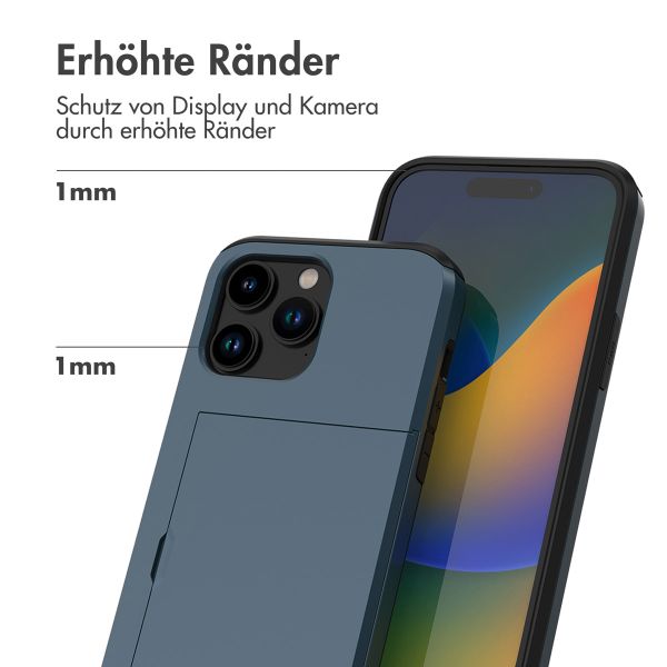 imoshion Backcover mit Kartenfach Apple iPhone 14 Pro - Dunkelblau