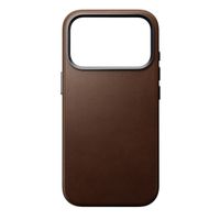 Nomad Traditional Leather Backcover mit MagSafe Apple iPhone 17 Pro - Braun
