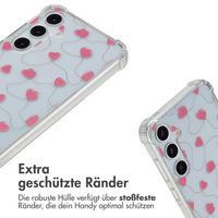 imoshion Design Hülle mit Band Samsung Galaxy A55 - Dusty Rose Connected Hearts