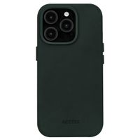 Accezz Vintage Leather MagSafe Back Cover für das Apple iPhone 16 Pro Max - Smokey Green