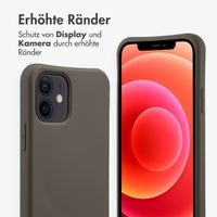 imoshion Color Backcover mit abnehmbarem Handykette und MagSafe Apple iPhone 12 (Pro) - Black Coffee