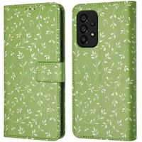 imoshion ﻿Design Klapphülle für das Samsung Galaxy A53 - Green Flowers