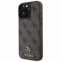 Guess 4G Metal Logo Back Cover MagSafe Apple iPhone 16 Pro - Braun