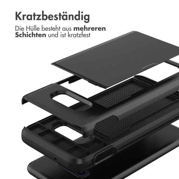 imoshion Backcover mit Kartenfach für das Samsung Galaxy S10e - Schwarz