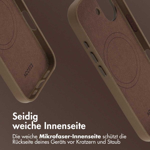 Accezz MagSafe Leather Backcover Apple iPhone 17 - Kaffeebraun