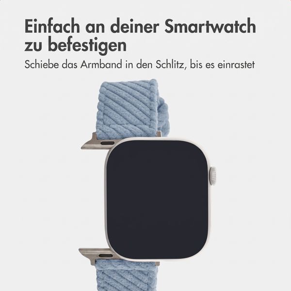 imoshion Corduroy-Band für Apple Watch | 38/40/41/42 mm - Hellblau