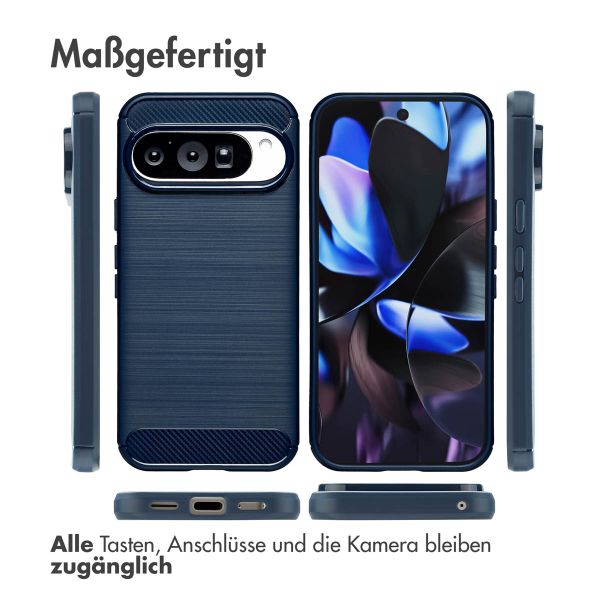 imoshion Brushed Back Cover Google Pixel 10 Pro - Dunkelblau