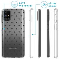 imoshion Design Hülle Samsung Galaxy M31s - Herzen - Schwarz