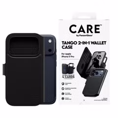 CARE by PanzerGlass Tango 2 in 1 Wallet Case MagSafe Apple iPhone 17 Pro - Schwarz