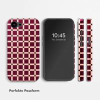 Selencia Vivid Rückabdeckung mit MagSafe Apple iPhone 17e / 16e - Check This Burgundy