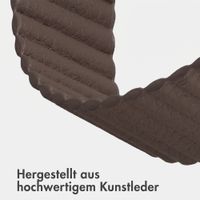 imoshion Magnetisches Kunstlederarmband für Apple Watch | 38/40/41/42 mm - Dunkelbraun