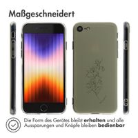 imoshion Design Hülle für das iPhone SE (2022 / 2020) / 8 / 7 / 6s - Floral Green