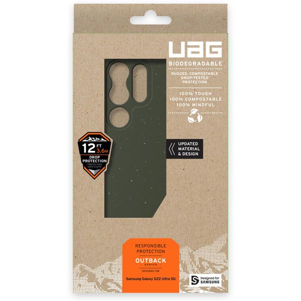 UAG Outback Hardcase für das Samsung Galaxy S22 Ultra - Olive