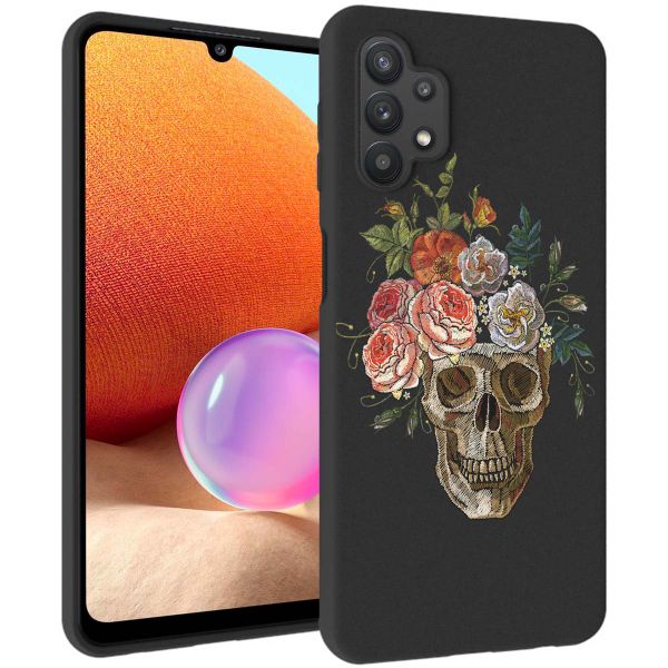 imoshion Design Hülle für das Samsung Galaxy A32 (5G)  - Flower skull