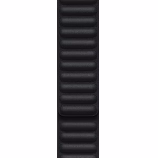 Apple Leather Link Armband für  Apple Watch Series 1 t/m 11 / SE / Ultra (44/45/46/49 mm) - Größe M/L - Midnight