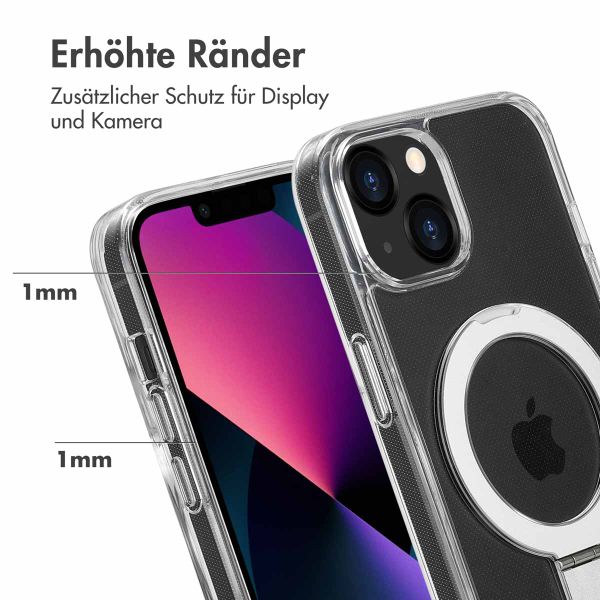 Accezz Ring Stand Backcover mit MagSafe iPhone 13 - Transparent
