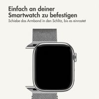 imoshion Mailändische Magnetarmband für Apple Watch | 44/45/46/49 mm - Silber
