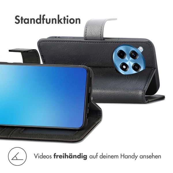 imoshion Luxuriöse Klapphülle OnePlus 12R - Schwarz