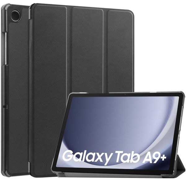 imoshion Trifold Klapphülle für das Samsung Galaxy Tab A9 Plus - Schwarz