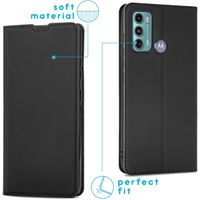 imoshion Slim Folio Klapphülle für das Motorola Moto G60 - Schwarz