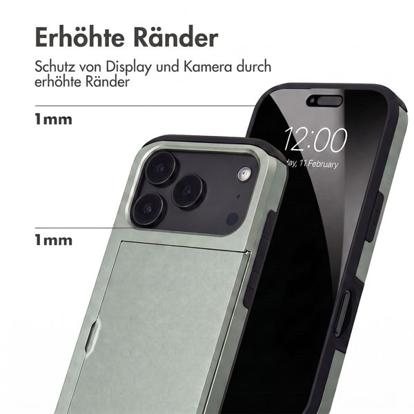 imoshion Backcover mit Kartenfach Apple iPhone 18 Pro / 17 Pro - Grün