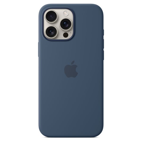 Apple Silikon-Case MagSafe für das Apple iPhone 16 Pro Max - Denim