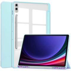 imoshion Trifold Hardcase Klapphülle für das Samsung Galaxy Tab S10 Plus / Tab S9 Plus / Tab S9 Plus FE 12.4 Zoll - Hellblau