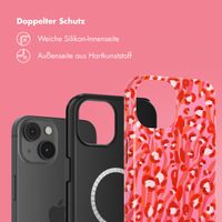 Selencia Vivid Tough Back Cover mit MagSafe für das iPhone 14 - Wild Spots Lipstick