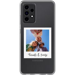 Personalisierte Hülle mit Polaroid Samsung Galaxy A53 - Transparent