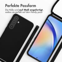 imoshion Silikonhülle mit Band für das Samsung Galaxy A35 - Schwarz