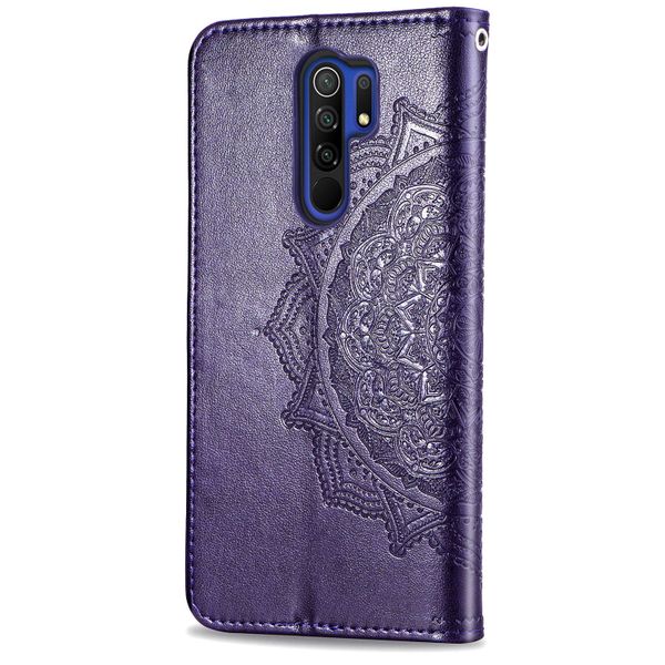 Mandala Klapphülle Xiaomi Redmi 9 - Violett