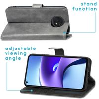 imoshion Luxuriöse Klapphülle Xiaomi Redmi Note 9T (5G) - Grau