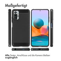 imoshion Brushed Back Cover Xiaomi Redmi Note 10 (5G) - Schwarz