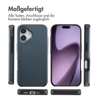 imoshion Backcover mit Kartenfach Apple iPhone 17 - Dunkelblau