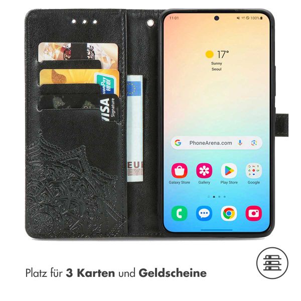 imoshion Mandala Klapphülle Samsung Galaxy S24 / S25 - Schwarz